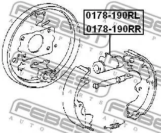 FEBEST 0178190RR Рабочий тормозной цилиндр задний правый