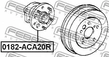 FEBEST 0182ACA20R Ступица колеса заднего