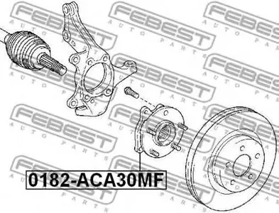 FEBEST 0182ACA30MF Ступица передняя