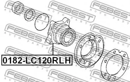 FEBEST 0182LC120RLH Ступица колеса заднего левого