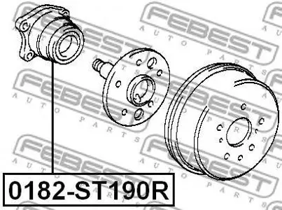FEBEST 0182ST190R Ступица задняя комплект