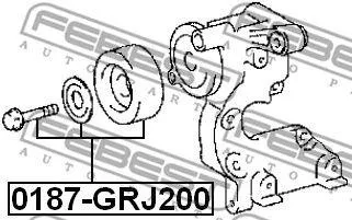 FEBEST 0187GRJ200 Ролик натяжной