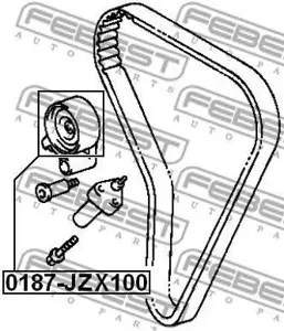FEBEST 0187JZX100 Ролик натяжной