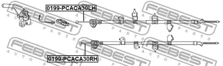 FEBEST 0199PCACA30LH Трос стояночного тормоза, левый