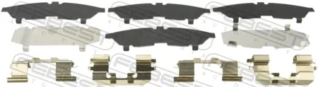 FEBEST 0203B10RSF Монтажный комплект для дисковых колодок