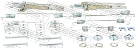 FEBEST 0204G15RARKIT Комплект монтажный задних барабанных тормозных колодок Nissan Almera Largus Renault Duster 11- Sandero 12- Logan II