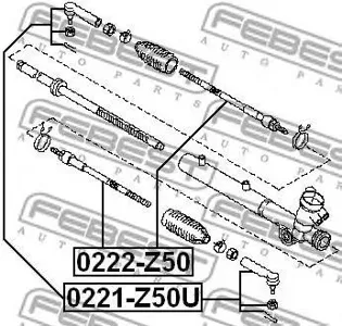 FEBEST 0222Z50 Рулевая тяга nis Murano z50 2002-2007