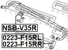 FEBEST 0223F15RL Стойка стабилизатора задняя левая