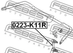 FEBEST 0223K11R Стойка стабилизатора заднего