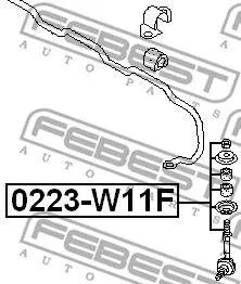 FEBEST 0223W11F Стойка стабилизатора переднего