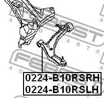 FEBEST 0224B10RSRH Рычаг передний правый