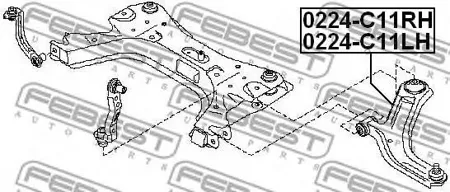 FEBEST 0224C11RH Рычаг передний правый