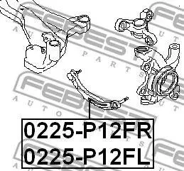 FEBEST 0225P12FR Тяга передняя правая