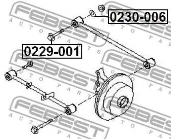 FEBEST 0229001 Болт с эксцентриком