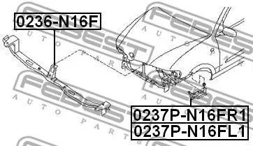 FEBEST 0236N16F Усилитель бампера 0236-N16F