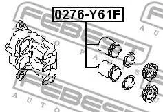 FEBEST 0276Y61F Поршень суппорта тормозного переднего