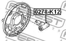 FEBEST 0278K12 Рабочий тормозной цилиндр