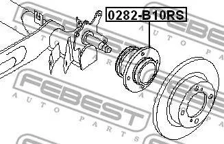 FEBEST 0282B10RS Ступица колеса заднего