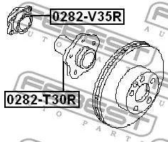 FEBEST 0282V35R Ступица колеса заднего