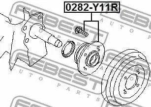 FEBEST 0282Y11R Ступица колеса заднего