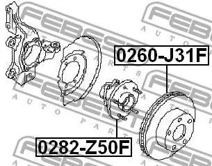 FEBEST 0282Z50F Ступица передняя