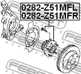 FEBEST 0282Z51MFR Ступица передняя правого
