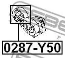 FEBEST 0287Y50 Ролик натяжной Infiniti FX4535 S50 02-08