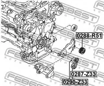 FEBEST 0287Z33 Ролик Nissan FUGA Y50 2004.10