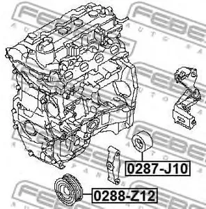 FEBEST 0288Z12 Ролик обводной