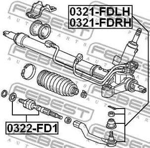 FEBEST 0322FD1 Рулевая тяга