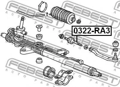 FEBEST 0322RA3 Рулевая тяга