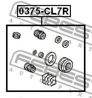 FEBEST 0375CL7R Ремкомплект сальников уплотнительных заднего тормозного суппорта