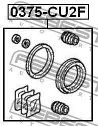 FEBEST 0375CU2F Ремкомплект суппорта тормозного переднего (на одну сторону)