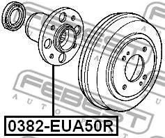 FEBEST 0382EUA50R Ступица колеса заднего