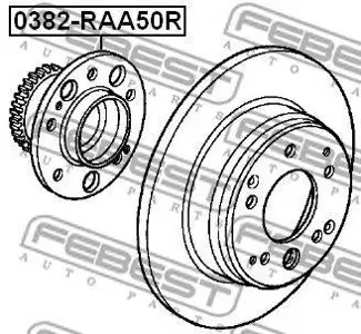 FEBEST 0382RAA50R Ступица задняя