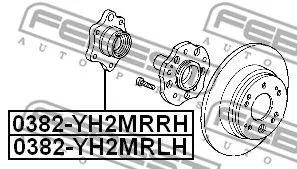 FEBEST 0382YH2MRLH Ступица колеса заднего левого