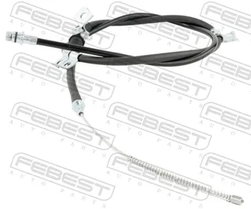 FEBEST 04100V93RH Трос ручного тормоза , правый