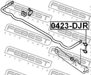 FEBEST 0423DJR Стойка стабилизатора заднего