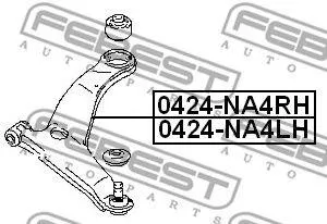 FEBEST 0424NA4LH Рычаг передний левый