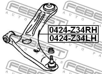 FEBEST 0424Z34RH Рычаг передний правый