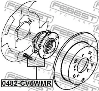 FEBEST 0482CV5WMR Ступица задняя