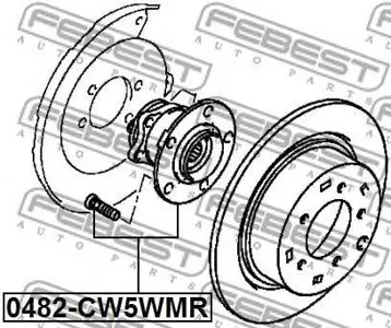 FEBEST 0482CW5WMR Ступица задняя