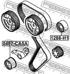 FEBEST 0487CA5A Ролик натяжителя ремня ГРМ