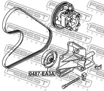 FEBEST 0487EA3A Ролик натяжной