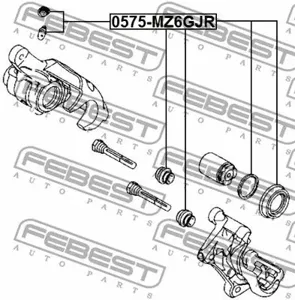 FEBEST 0575MZ6GJR Ремкомплект суппорта тормозного заднего