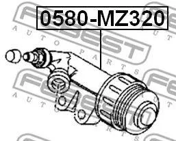 FEBEST 0580MZ320 Рабочий цилиндр сцепления Mazda 3 bk 2003-2008