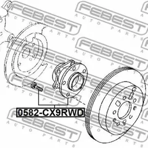 FEBEST 0582CX9RWD Ступица колеса заднего