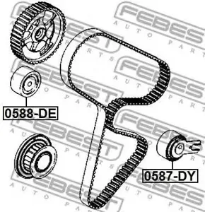 FEBEST 0588DE Ролик обводной ремня ГРМ