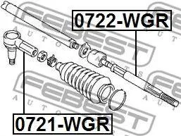 FEBEST 0721WGR Наконечник рулевой