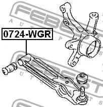FEBEST 0724WGR Рычаг передний нижний